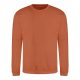 Just Hoods Uniszex hagyományos szabású kereknyakú pulóver AWJH030, Ginger Biscuit-L