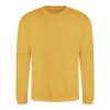 Just Hoods Uniszex hagyományos szabású kereknyakú pulóver AWJH030, Gold-M