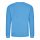 Just Hoods Uniszex hagyományos szabású kereknyakú pulóver AWJH030, Hawaiian Blue-S