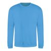 Just Hoods Uniszex hagyományos szabású kereknyakú pulóver AWJH030, Hawaiian Blue-XS