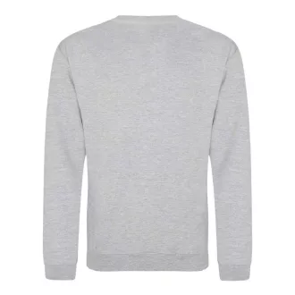   Just Hoods Uniszex hagyományos szabású kereknyakú pulóver AWJH030, Heather Grey-XS