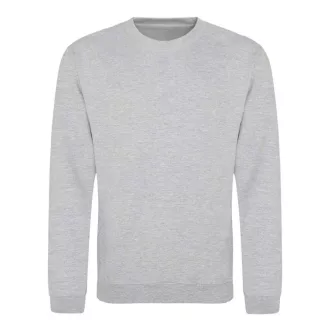   Just Hoods Uniszex hagyományos szabású kereknyakú pulóver AWJH030, Heather Grey-XS