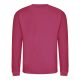 Just Hoods Uniszex hagyományos szabású kereknyakú pulóver AWJH030, Hot Pink-M