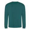 Just Hoods Uniszex hagyományos szabású kereknyakú pulóver AWJH030, Jade-XL
