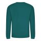 Just Hoods Uniszex hagyományos szabású kereknyakú pulóver AWJH030, Jade-XS