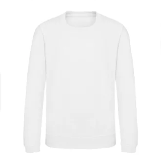   Just Hoods Környakas gyerek pulóver bolyhozott belsővel AWJH030J, Arctic White-5/6