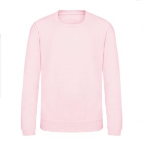   Just Hoods Környakas gyerek pulóver bolyhozott belsővel AWJH030J, Baby Pink-5/6