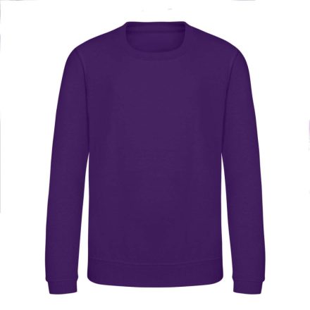 Just Hoods Környakas gyerek pulóver bolyhozott belsővel AWJH030J, Purple-1/2