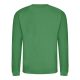 Just Hoods Uniszex hagyományos szabású kereknyakú pulóver AWJH030, Kelly Green-XL