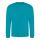 Just Hoods Uniszex hagyományos szabású kereknyakú pulóver AWJH030, Lagoon Blue-L