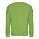 Just Hoods Uniszex hagyományos szabású kereknyakú pulóver AWJH030, Lime Green-M
