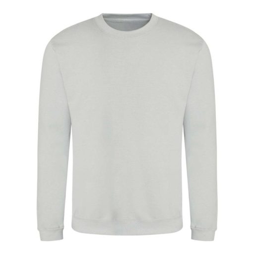 Just Hoods Uniszex hagyományos szabású kereknyakú pulóver AWJH030, Moondust Grey-S