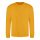 Just Hoods Uniszex hagyományos szabású kereknyakú pulóver AWJH030, Mustard-L
