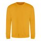 Just Hoods Uniszex hagyományos szabású kereknyakú pulóver AWJH030, Mustard-S