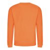 Just Hoods Uniszex hagyományos szabású kereknyakú pulóver AWJH030, Orange Crush-L