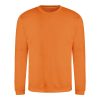 Just Hoods Uniszex hagyományos szabású kereknyakú pulóver AWJH030, Orange Crush-L