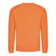 Just Hoods Uniszex hagyományos szabású kereknyakú pulóver AWJH030, Orange Crush-XL