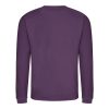Just Hoods Uniszex hagyományos szabású kereknyakú pulóver AWJH030, Plum-M