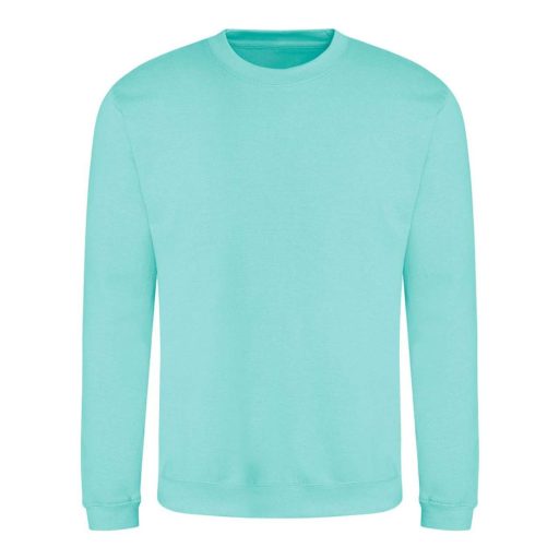 Just Hoods Uniszex hagyományos szabású kereknyakú pulóver AWJH030, Peppermint-XS