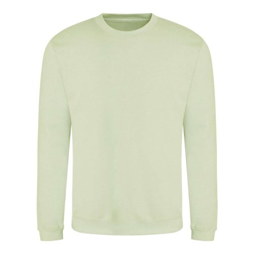 Just Hoods Uniszex hagyományos szabású kereknyakú pulóver AWJH030, Pistachio Green-L