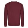 Just Hoods Uniszex hagyományos szabású kereknyakú pulóver AWJH030, Red Hot Chilli-L