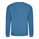 Just Hoods Uniszex hagyományos szabású kereknyakú pulóver AWJH030, Sapphire Blue-2XL