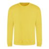 Just Hoods Uniszex hagyományos szabású kereknyakú pulóver AWJH030, Sun Yellow-L