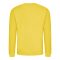 Just Hoods Uniszex hagyományos szabású kereknyakú pulóver AWJH030, Sun Yellow-M