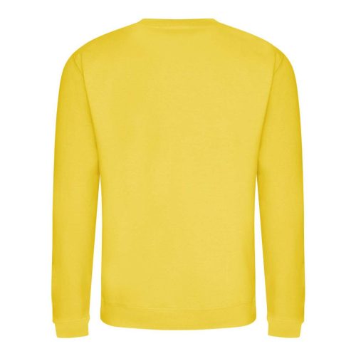 Just Hoods Uniszex hagyományos szabású kereknyakú pulóver AWJH030, Sun Yellow-XL