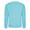 Just Hoods Uniszex hagyományos szabású kereknyakú pulóver AWJH030, Turquoise Surf-M