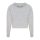 Just Hoods Női rövid fazonú környakas pulóver AWJH035, Heather Grey-XXS