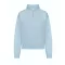 Just Hoods Női 1/4 cipzáras galléros pulóver AWJH037, Sky Blue-XS