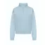 Just Hoods Női 1/4 cipzáras galléros pulóver AWJH037, Sky Blue-XS