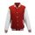 Just Hoods patentos vastag férfi pulóver AWJH043, Fire Red/Arctic White-S