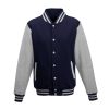 Just Hoods patentos vastag férfi pulóver AWJH043, Jet Black/Heather Grey-L
