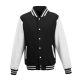 Just Hoods patentos vastag férfi pulóver AWJH043, Jet Black/White-3XL