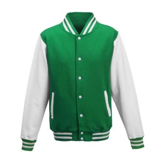   Just Hoods patentos vastag férfi pulóver AWJH043, Kelly Green/Arctic White-XS