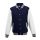Just Hoods patentos vastag férfi pulóver AWJH043, Oxford Navy/White-XS
