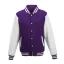 Just Hoods patentos vastag férfi pulóver AWJH043, Purple/Arctic White-S