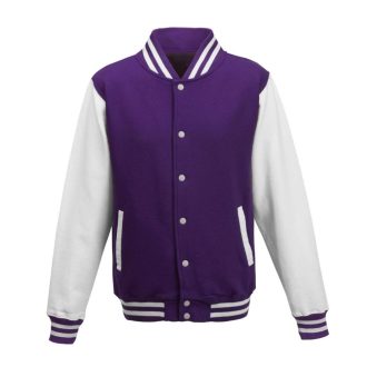   Just Hoods patentos vastag férfi pulóver AWJH043, Purple/Arctic White-XS