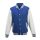 Just Hoods patentos vastag férfi pulóver AWJH043, Royal Blue/Arctic White-XS