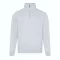 Just Hoods Uniszex 1/4 cipzáras galléros pulóver AWJH046, Heather Grey-XL