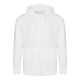 Just Hoods cipzáros kapucnis férfi pulóver AWJH050, Arctic White-L