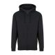 Just Hoods cipzáros kapucnis férfi pulóver AWJH050, Black Smoke-M