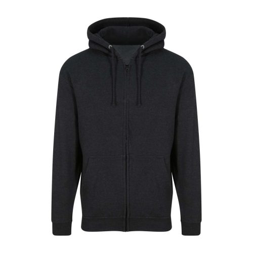 Just Hoods cipzáros kapucnis férfi pulóver AWJH050, Black Smoke-S