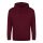 Just Hoods cipzáros kapucnis férfi pulóver AWJH050, Burgundy-S