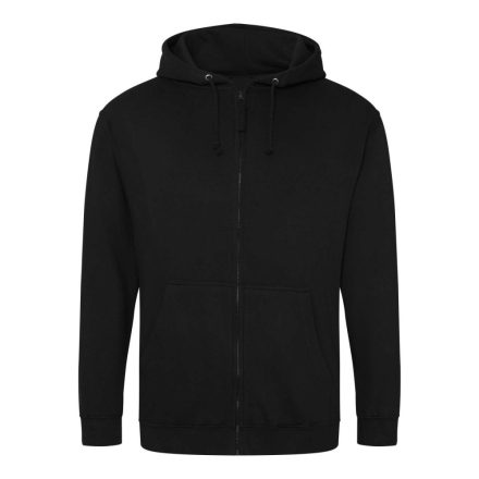 Just Hoods cipzáros kapucnis férfi pulóver AWJH050, Deep Black-XL