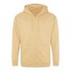 Just Hoods cipzáros kapucnis férfi pulóver AWJH050, Desert Sand-S