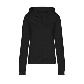   Just Hoods kapucnis Női pulóver, elején végig cipzárral AWJH050F, Deep Black-XS
