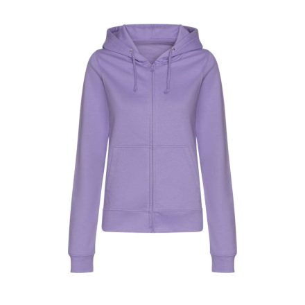 Just Hoods kapucnis Női pulóver, elején végig cipzárral AWJH050F, Digital Lavender-L